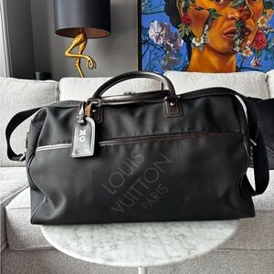 Louis Vuitton Black Duffel Bag